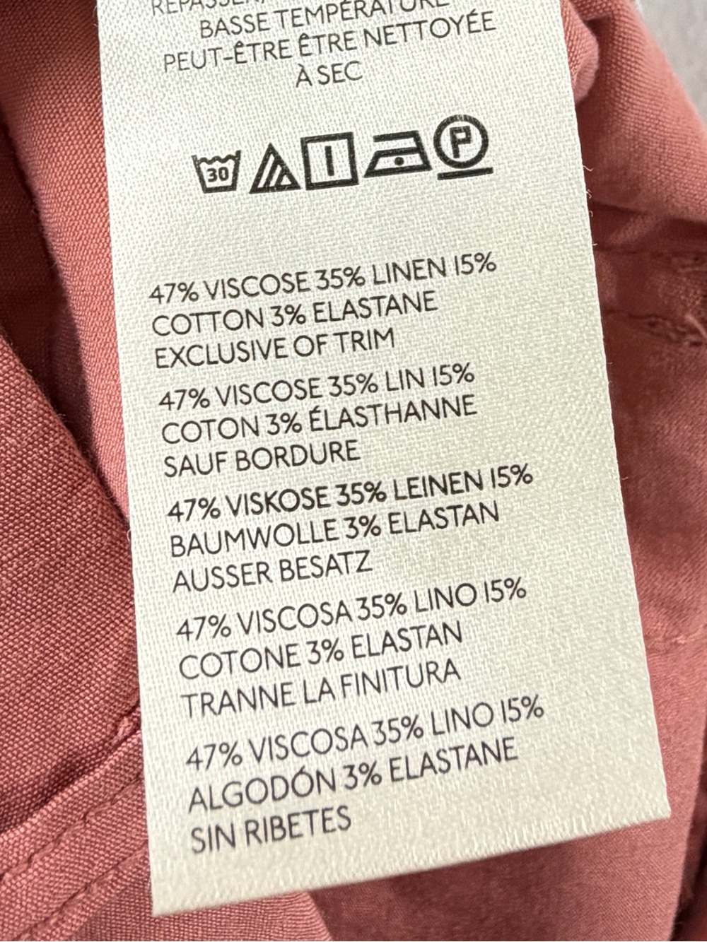 Anthropologie Maeve Colette High Rise Utility Shorts Mauve Pink Size 28 Linen - Picture 4 of 9
